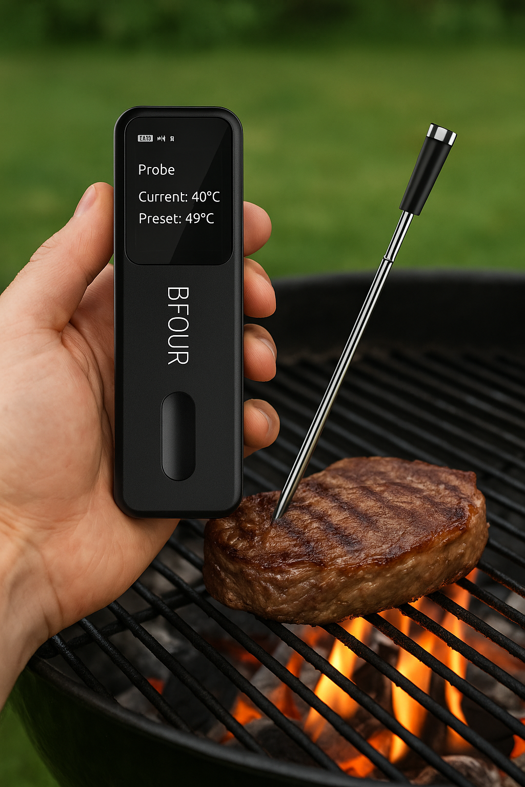 Thermomètre de Cuisson Bluetooth pour Barbecue